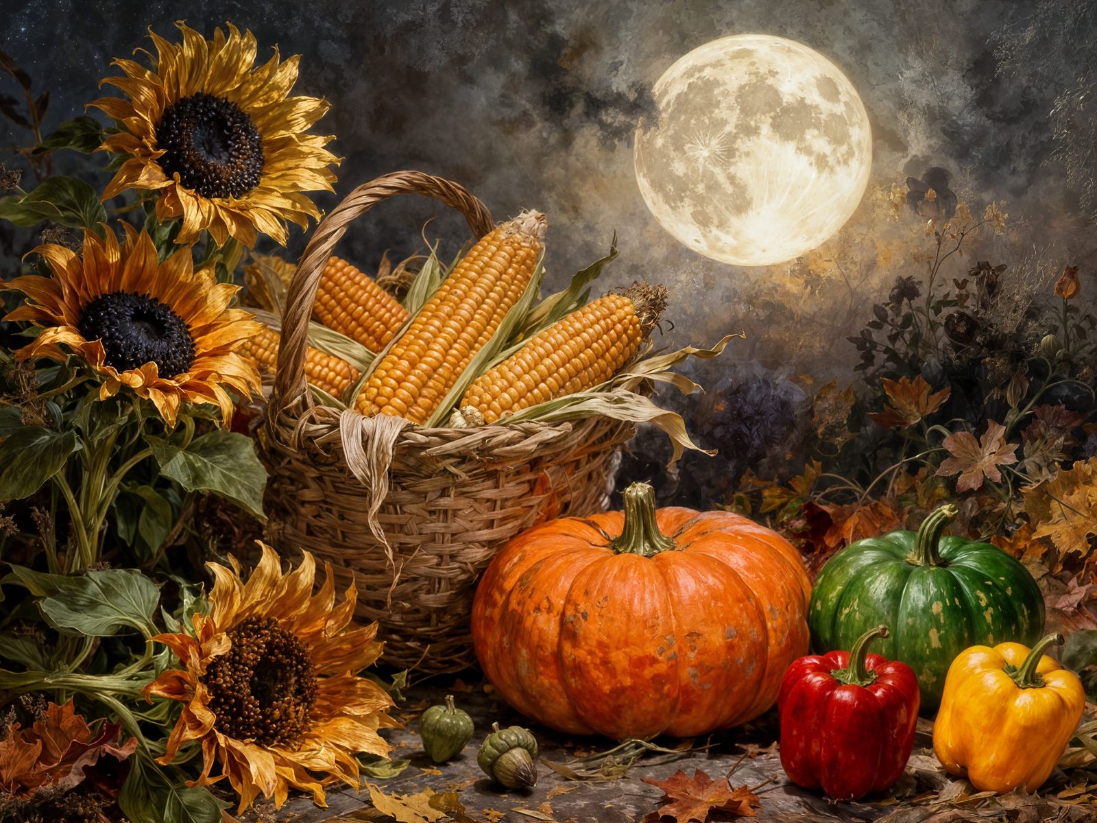 Under the Harvest Moon  by @Clair de Lune