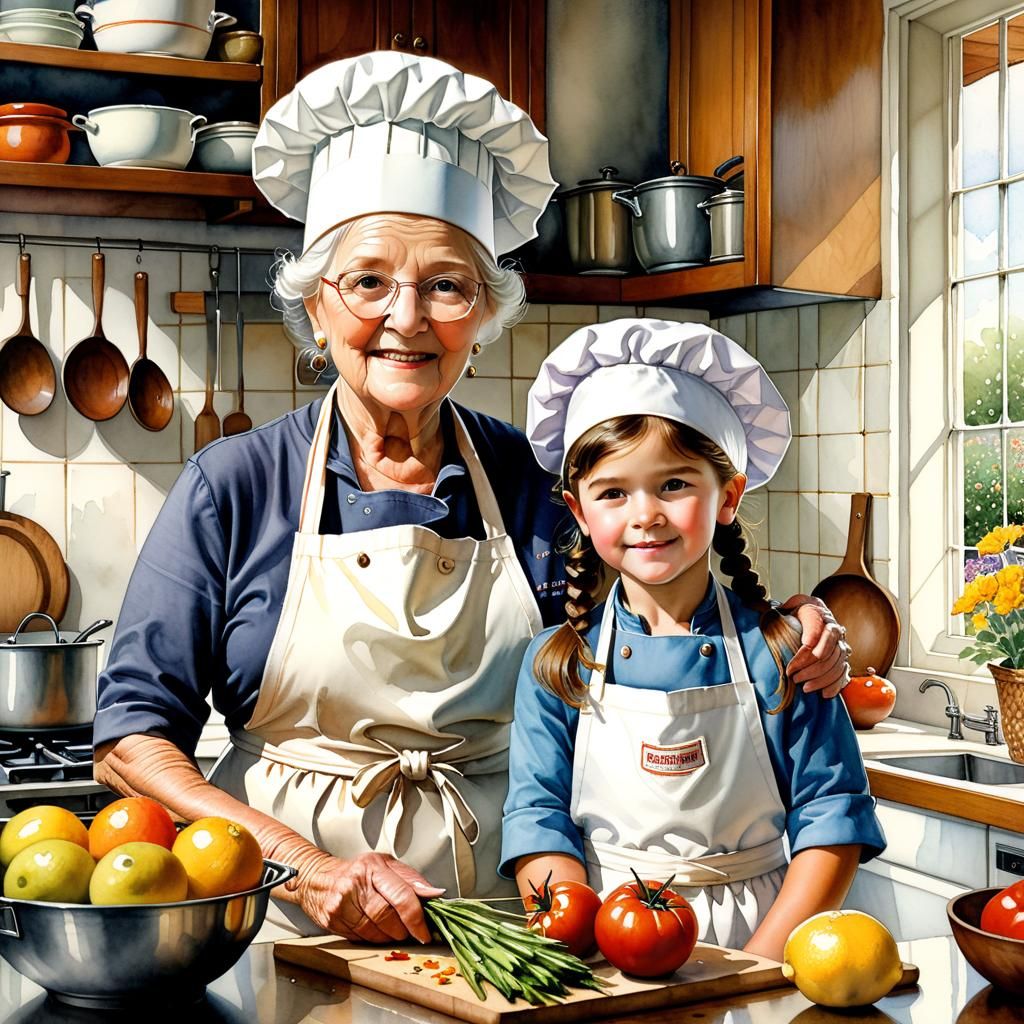 Cooking with Grandma  by @Daisy