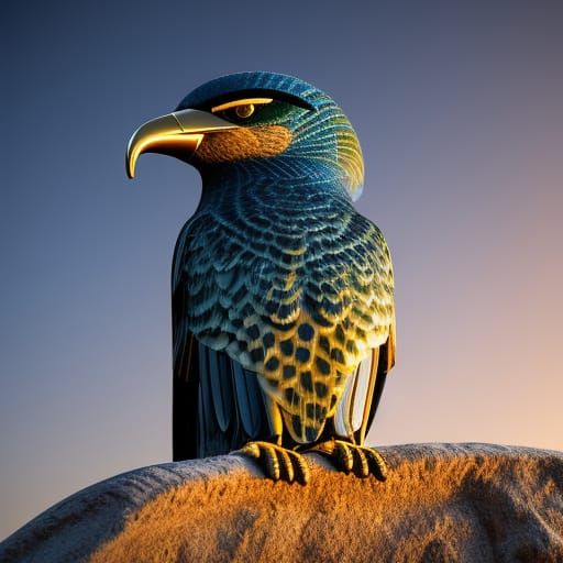 Chromatic Kingfisher Falcon