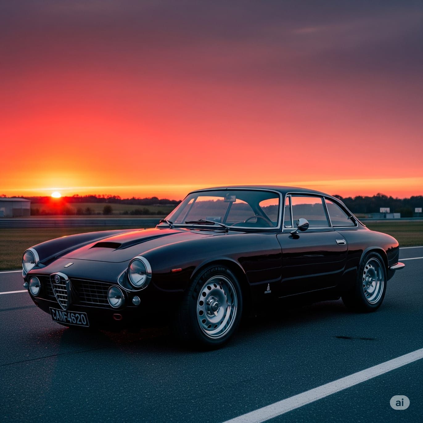 Classic Alfa Romeo GT Coupe design study #2