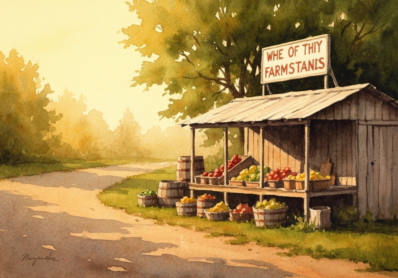 A rustic golden‑hour, impressionistic watercolor painting of a baby hummingbird hovering beside a cluster of bright fuchsia flowers. Its iri...