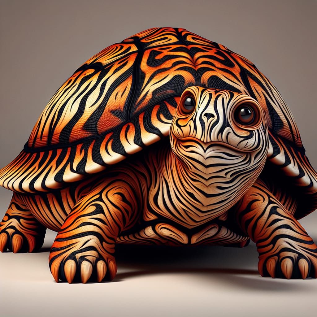 tiger turtle   by @SAUCED IMPROV 
