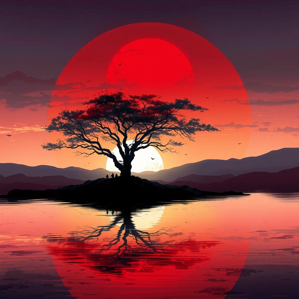 Futuristic Dystopian Scene in Digital Art Style