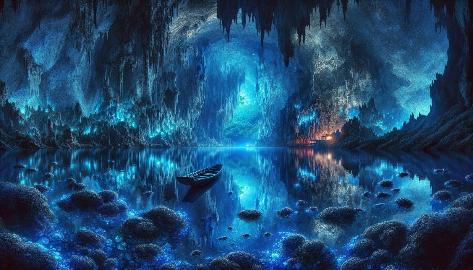 Landscape Switzerland – Blue Colored – Lac Souterrain de Sai...