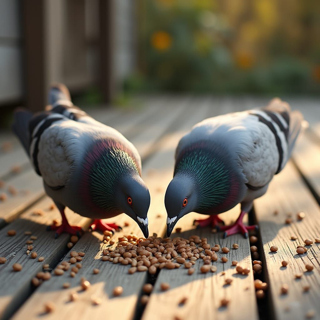 Pigeons  by @Kata Lianna Tanaii