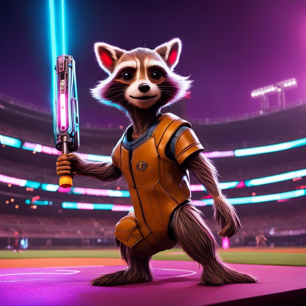 Intergalactic Baseball Game  by @AInunnaki