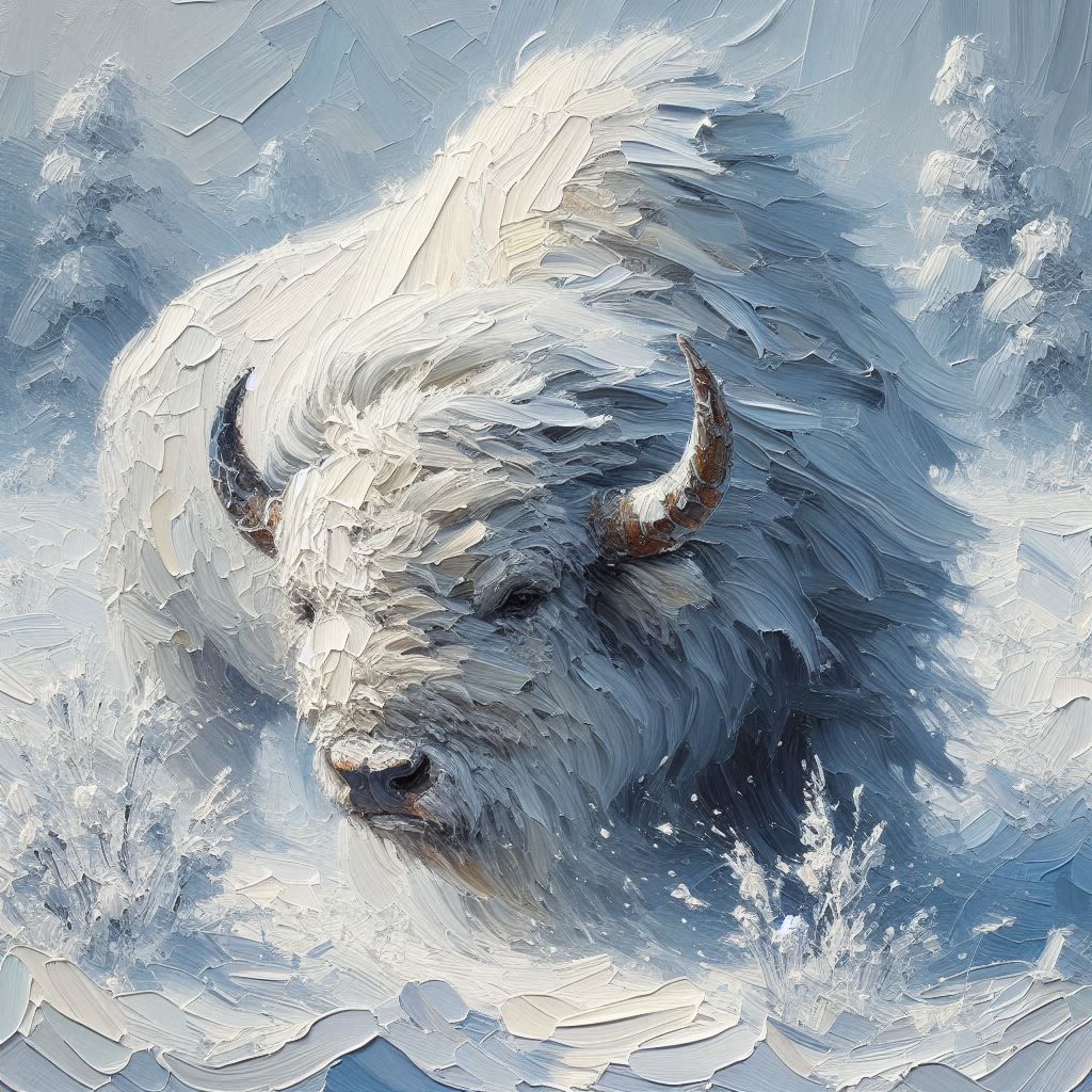 Facing Down the Blizzard  by @jeanne french