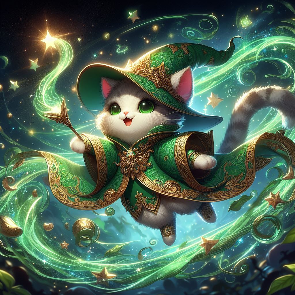 Green Mage Kitty