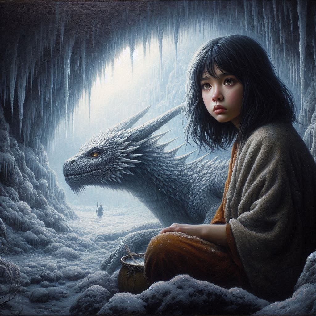 The cave in the snow