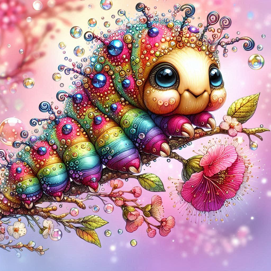 Rainbow bubble caterpillar