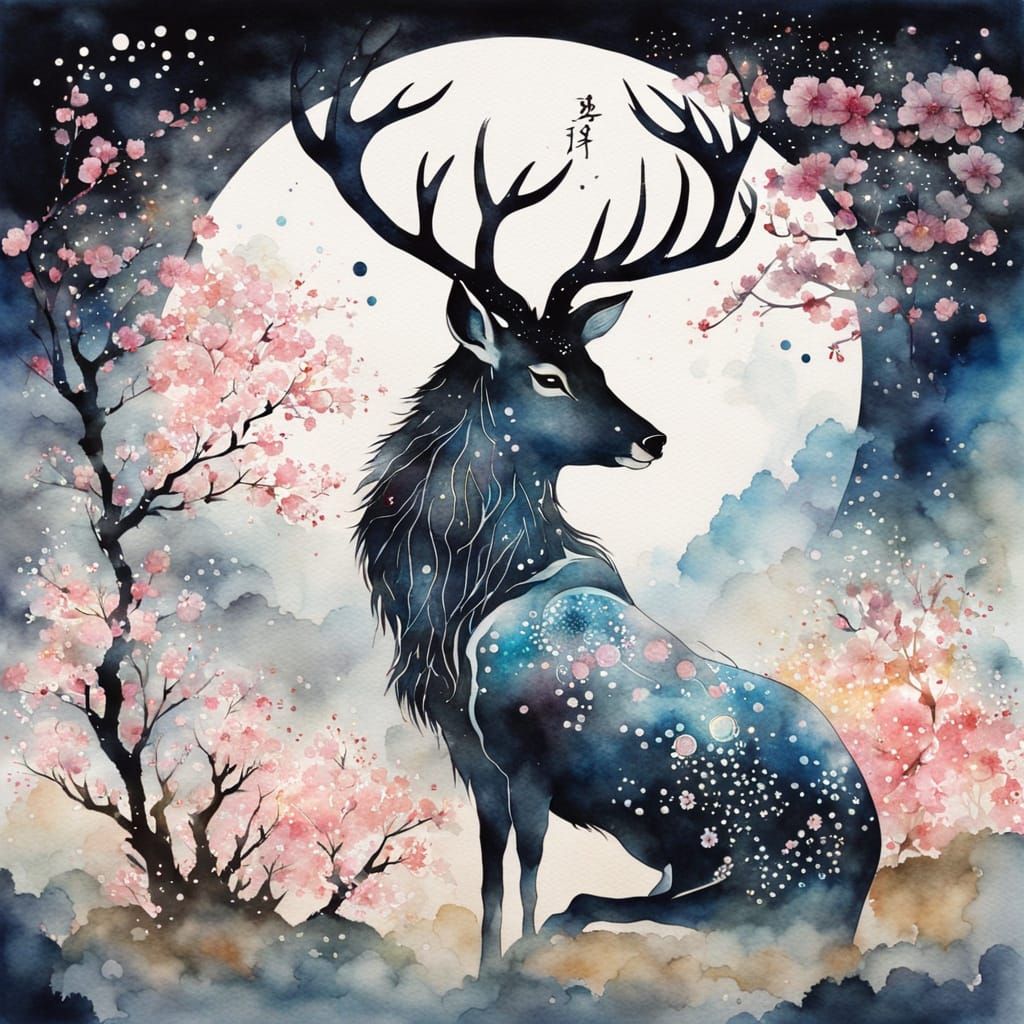 Beneath the full moon (2 likes)  by @DomesticatedWarrior