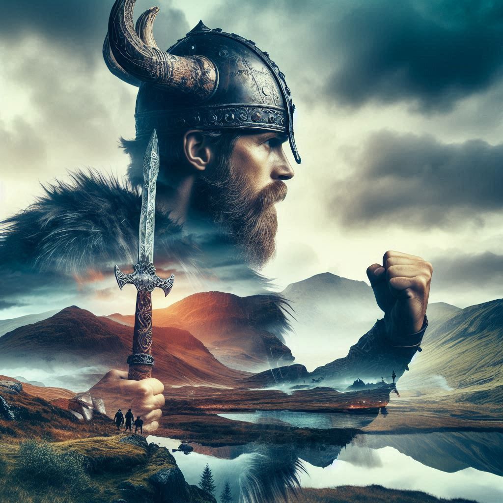 double exposure beautiful fantasy portrait landscape..