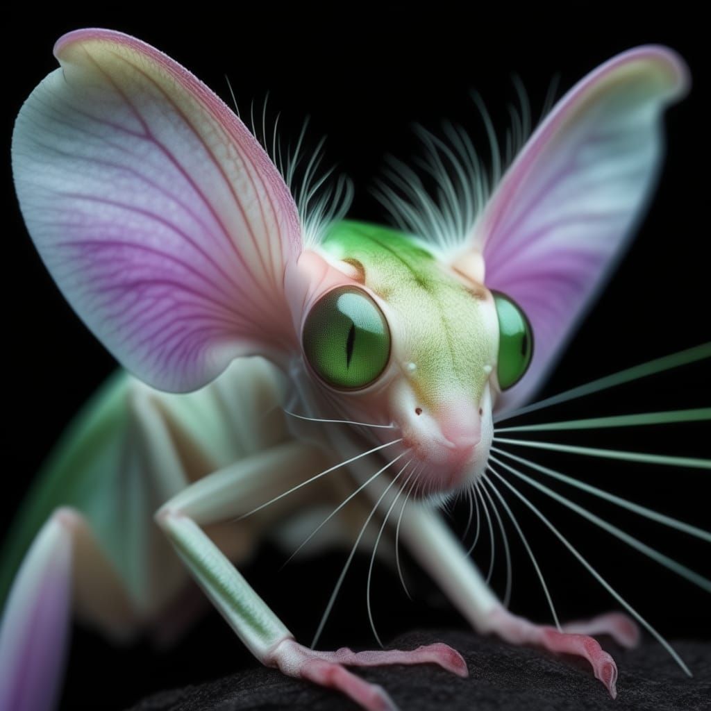 hybrid orchid mantis kitten
