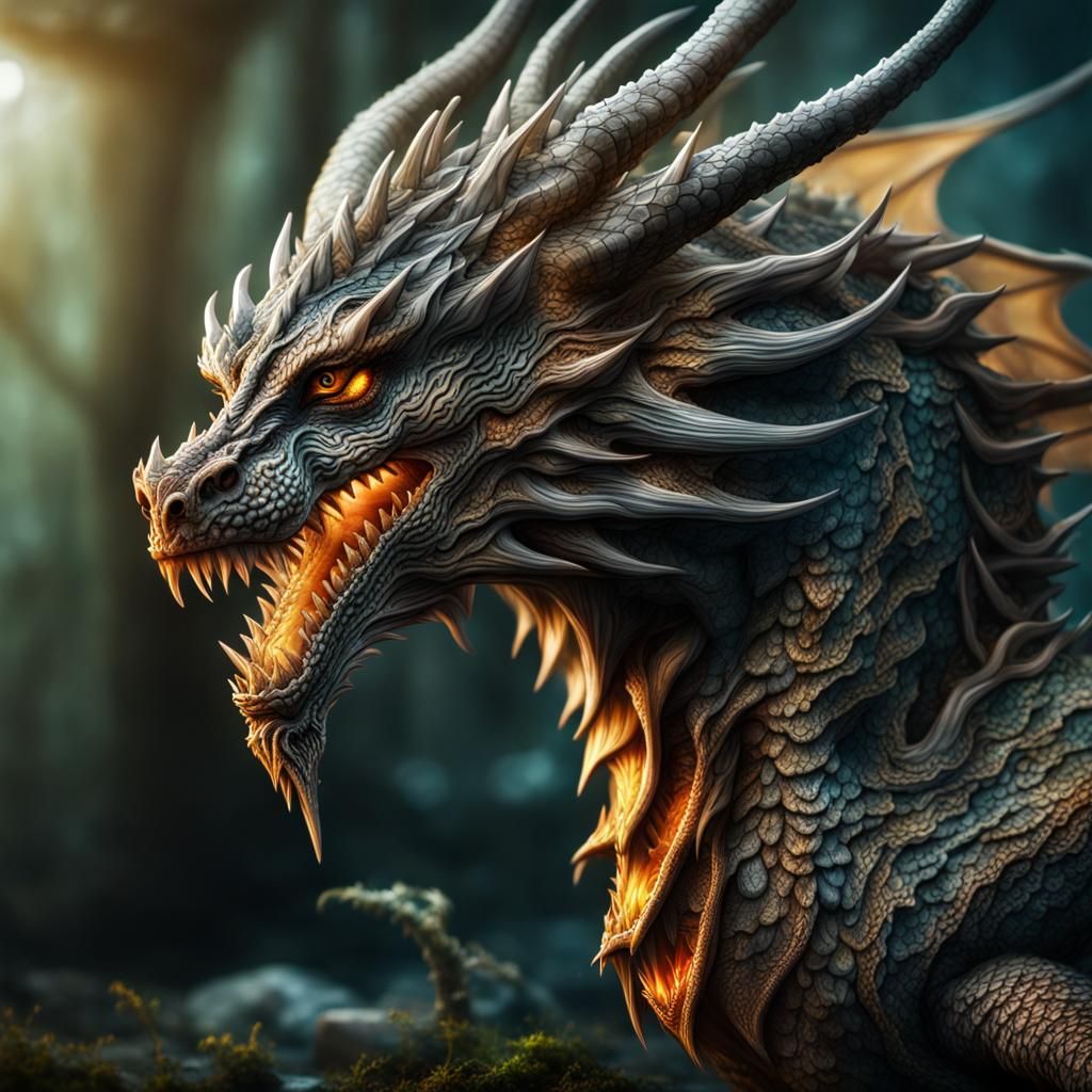 Nature elemental dragon