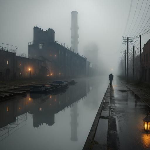 Abandoned former manufacturing town in northern England.  by @undefined