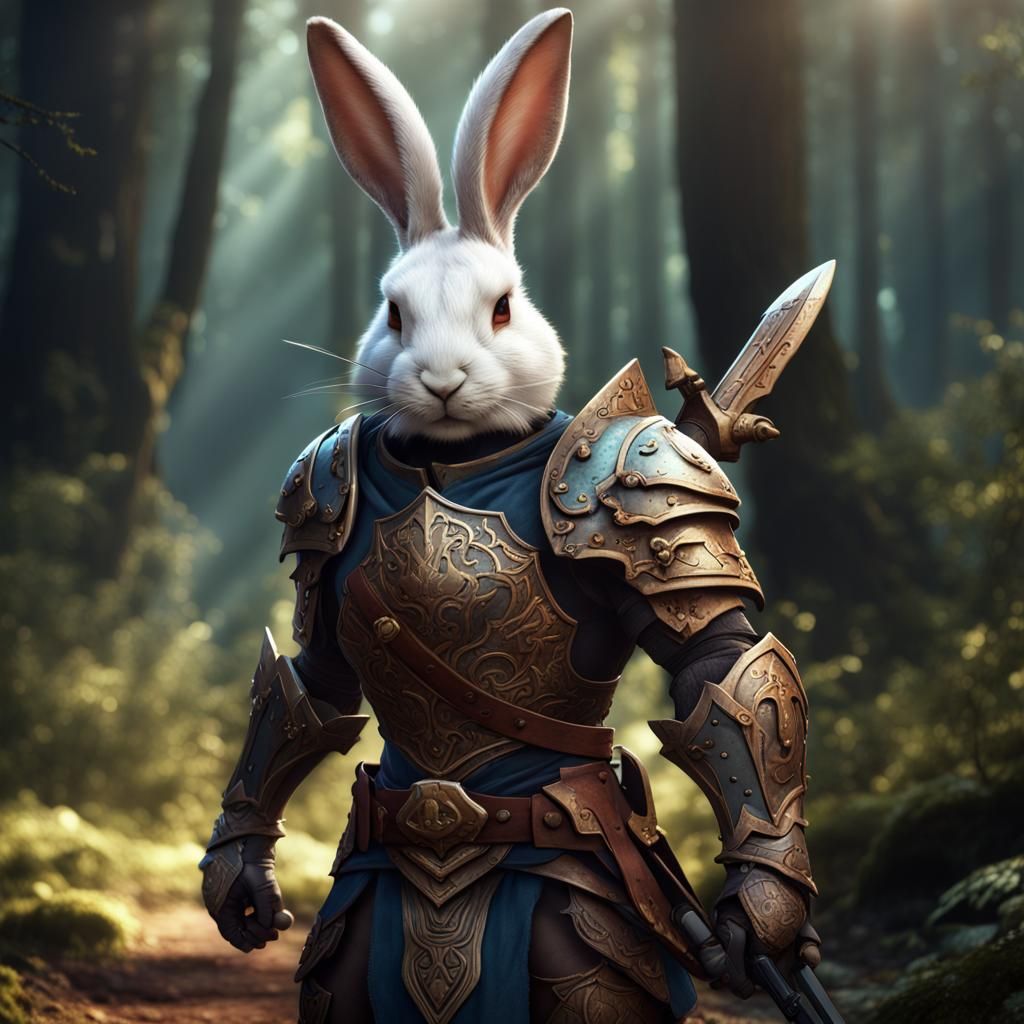 Sir Rabbit the Hopper - AI Generated Artwork - NightCafe Creator