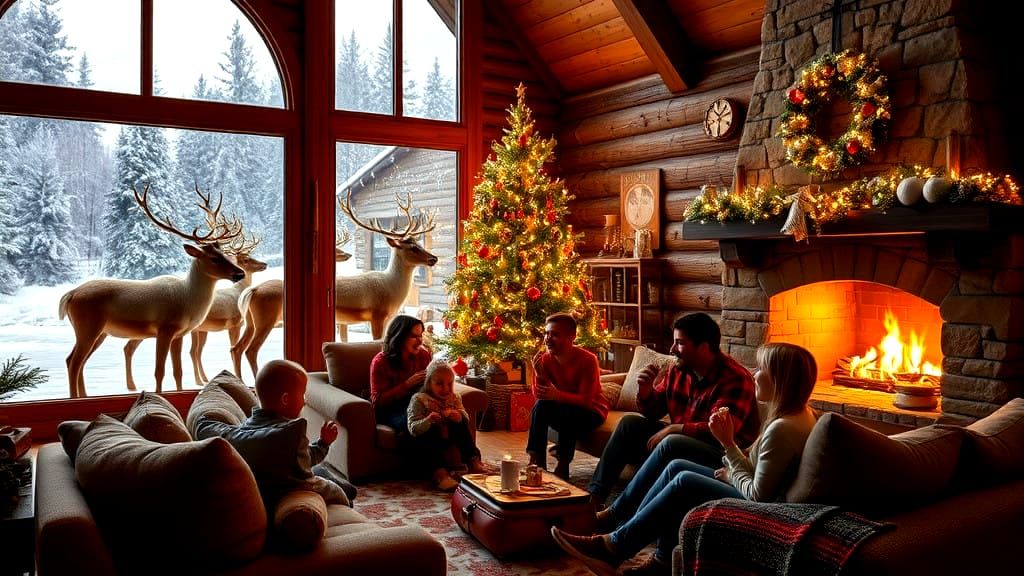 12/21/2024-NC Challenge Cheers to the Season OMG Guys Look Reindeer a Visit at the North Pole a memory ...  by @Archangel Tara 