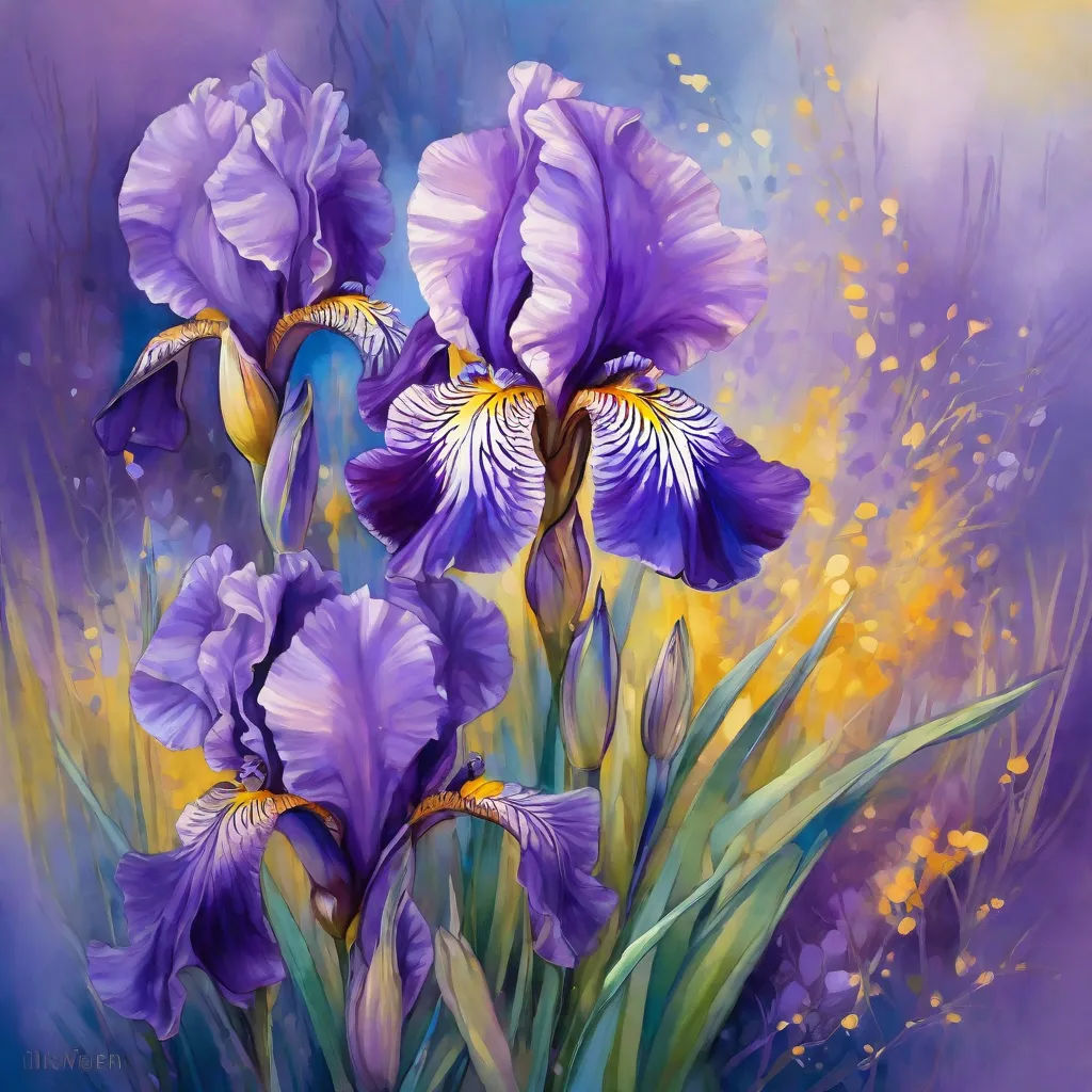 Iris flowers   by @Neverland