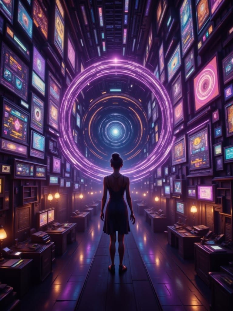 A blur of frames, a flickering scene,
Grainy visions of what could have been,
With a techno pulse, we lose control,
Lost in the rhythm, we r...