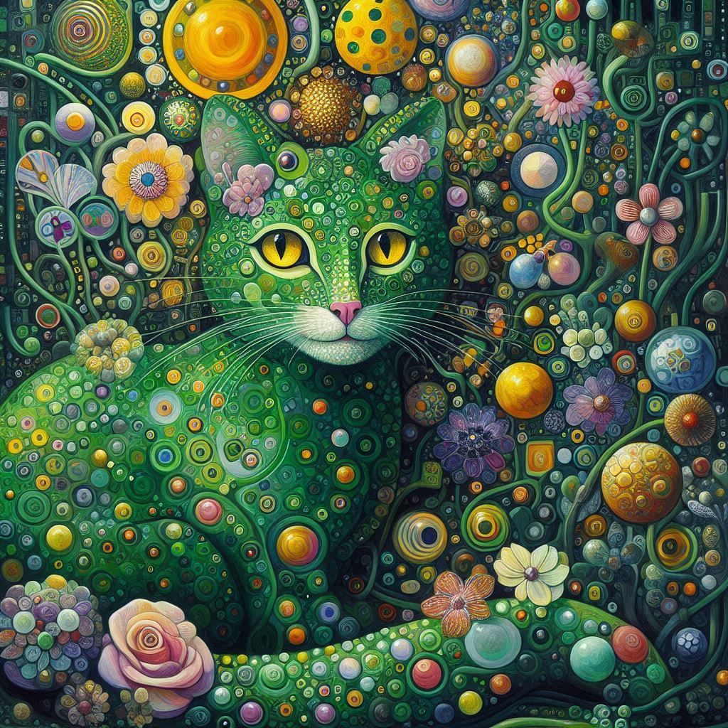 Green  Cat