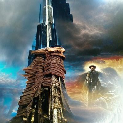 The dark tower stands tall and strong