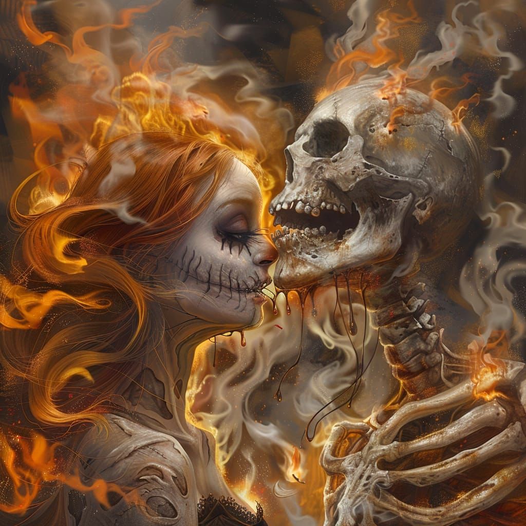 zombie Skellington and sally