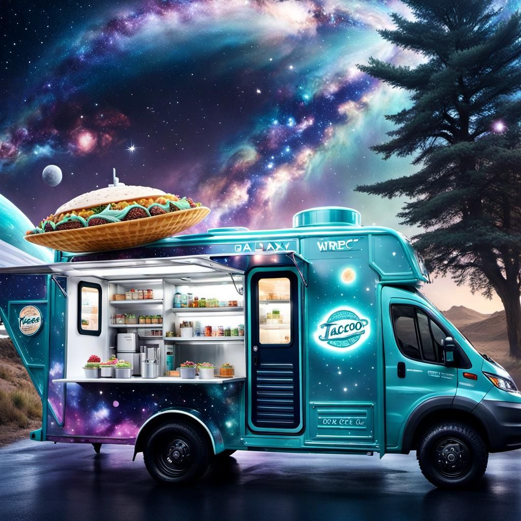 Taco Ice Cream Truck AI Generated Artwork NightCafe Creator