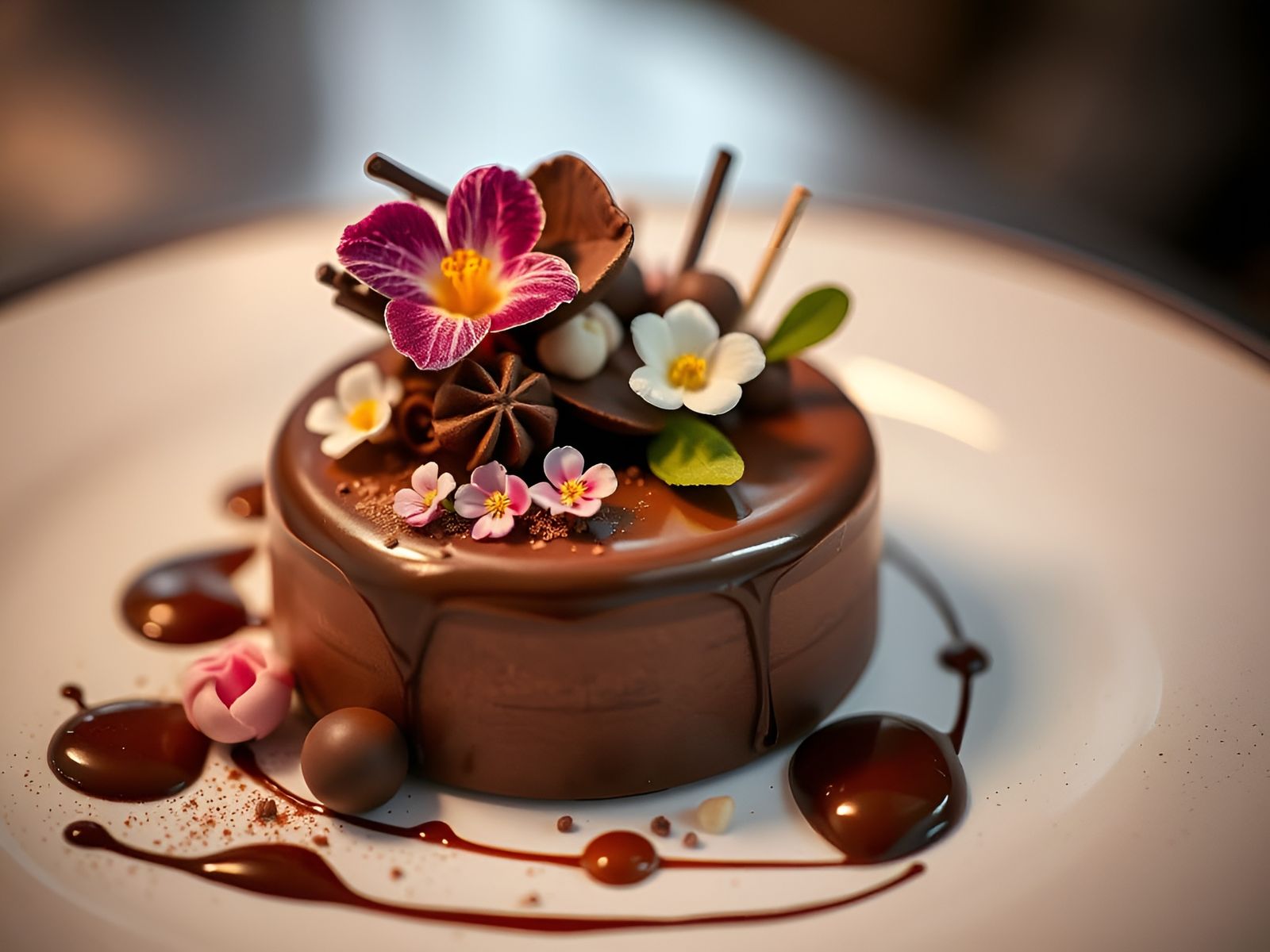 A Michelin star dessert   by @Drone fly