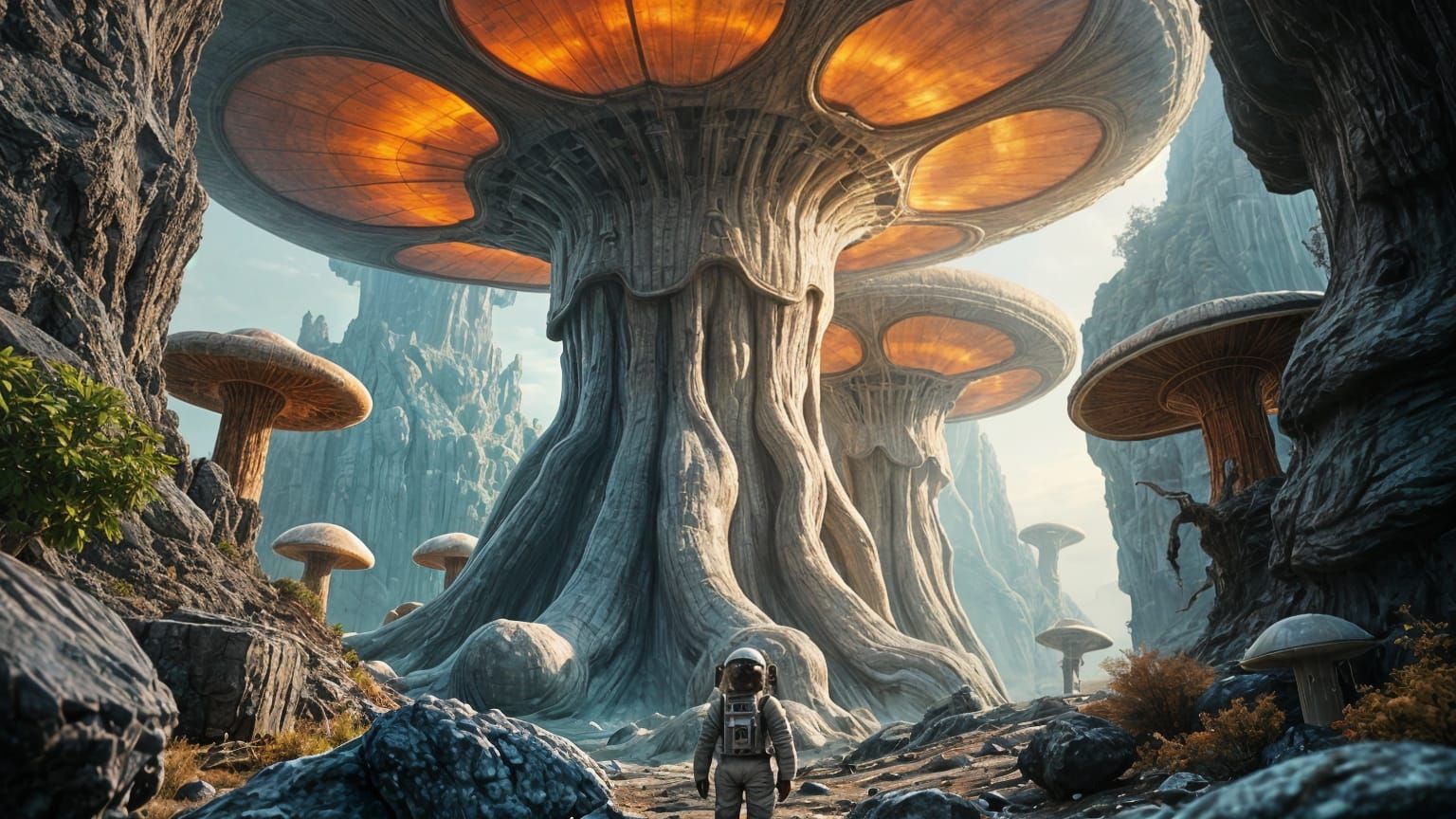 Alien Fungus Forest  by @Kernowek