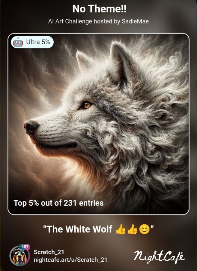 The White Wolf 🙏😁😁👍
