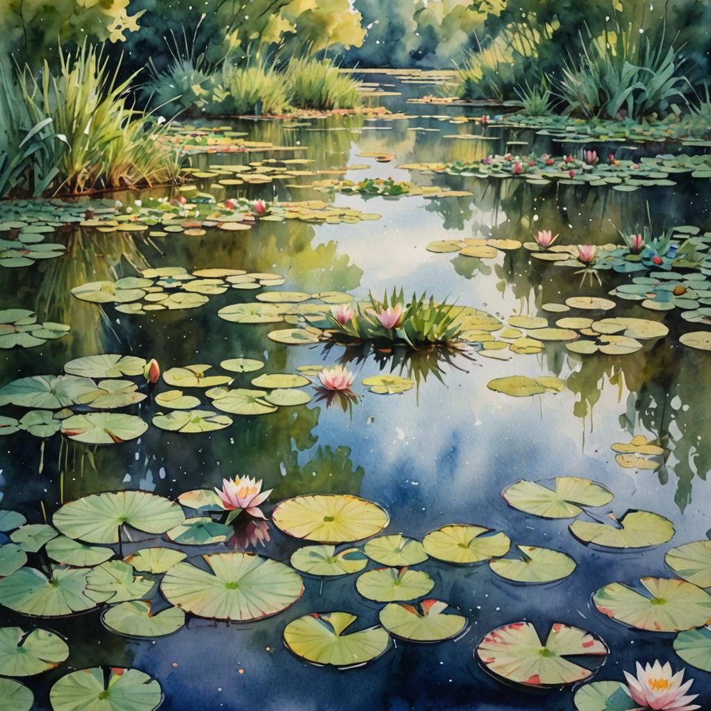 Lily pond   by @Mike Ritchie