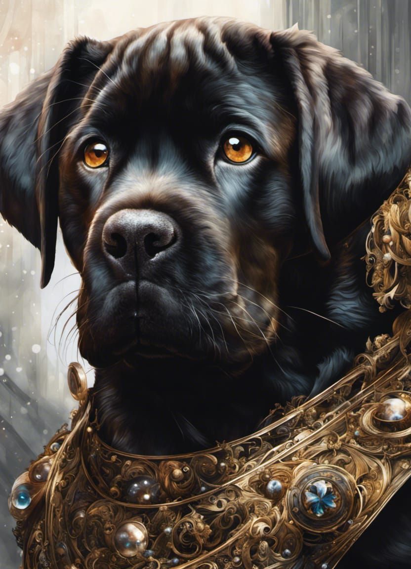 Black Cane Corso - AI Generated Artwork - NightCafe Creator