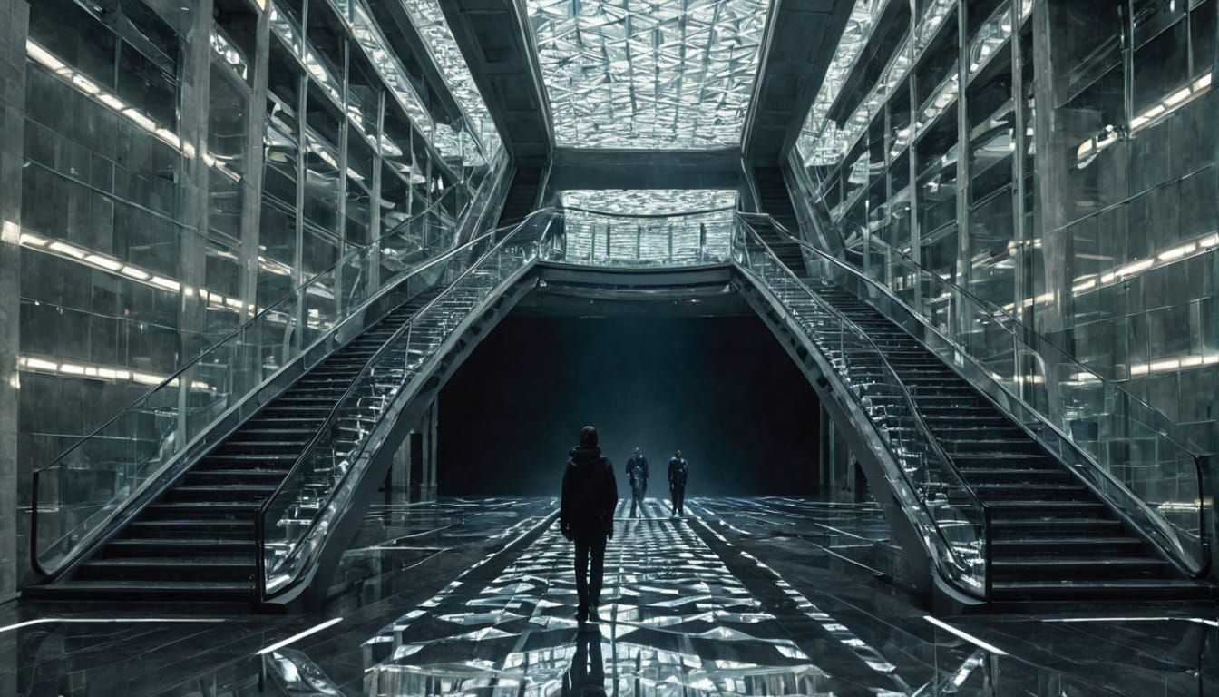 Futuristic Reflection Hall In The House Of  Lonahr Xion N'Co...