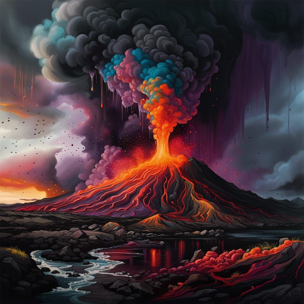 Volcano erupts in Iceland: Animated