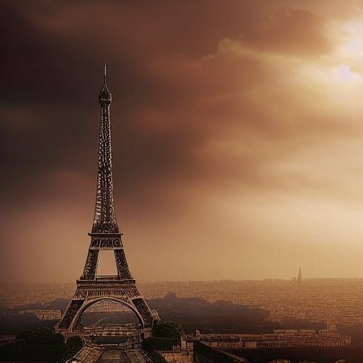 misty paris