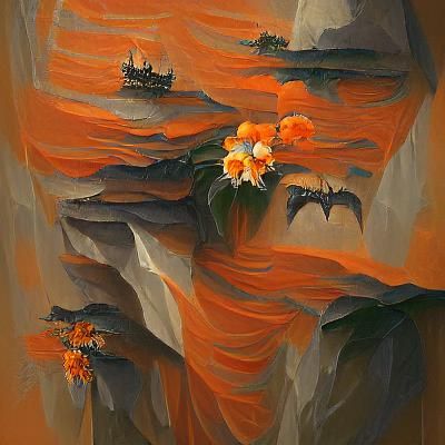 Orange flowers