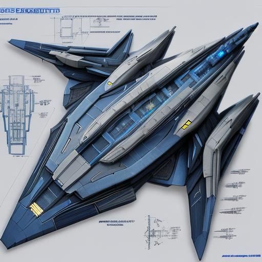 blueprints of a starship : engineering schematics blueprints