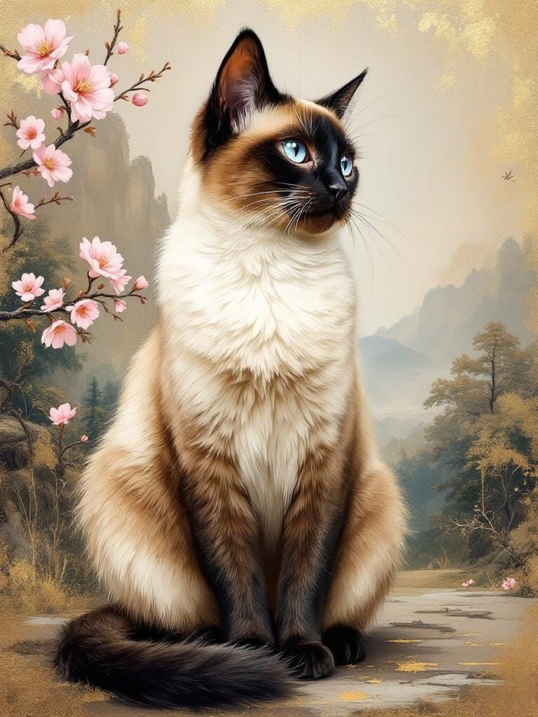 siamese cat.  by @Ylona