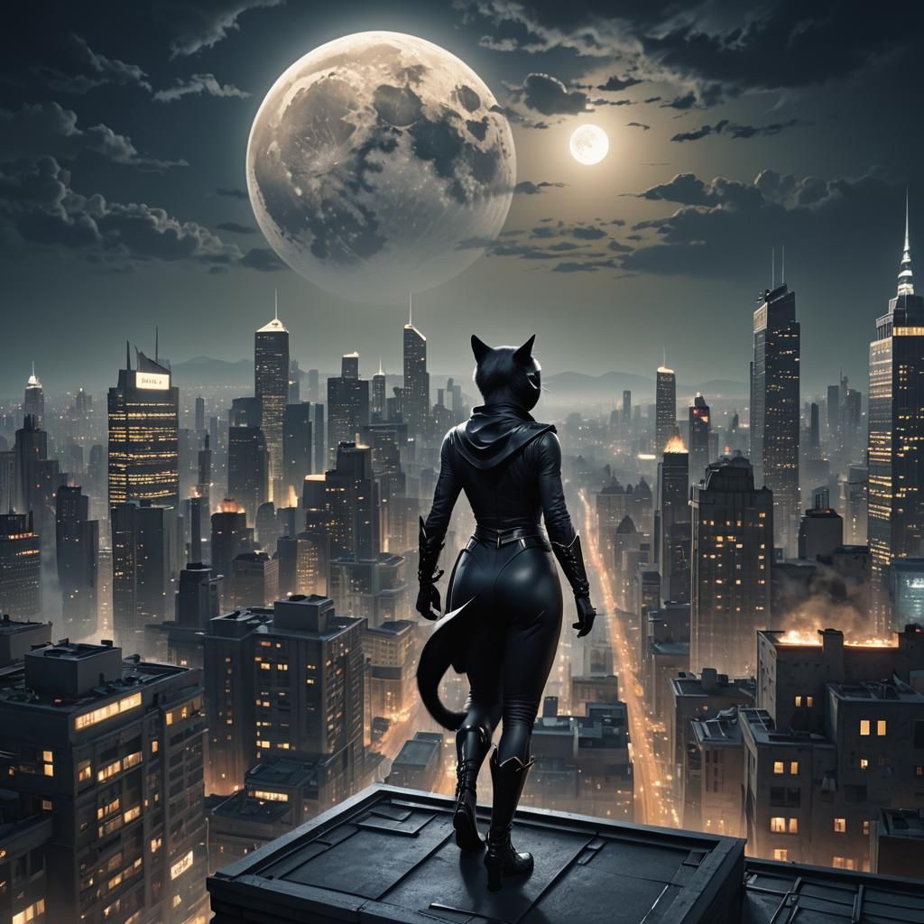 Real cat as cat woman - AI Generated Artwork - NightCafe Creator