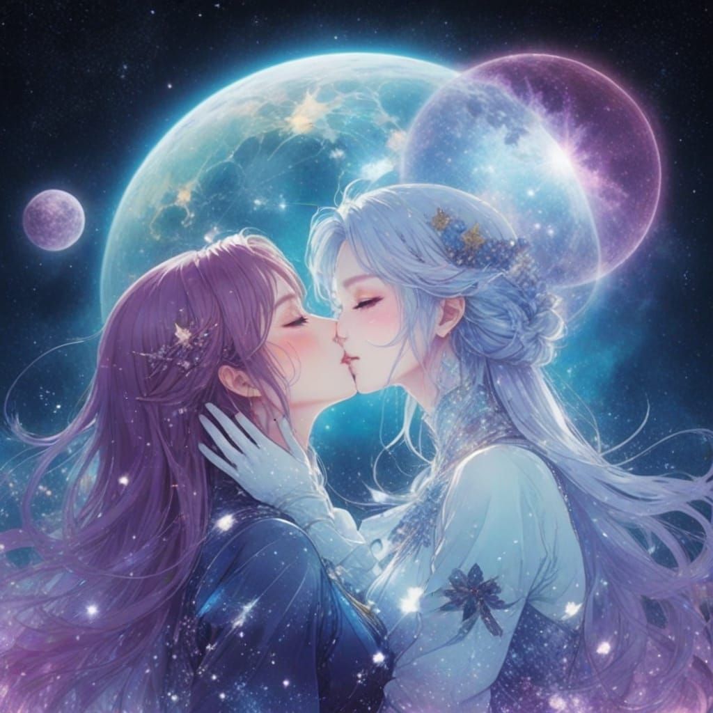 Anime Girls in Shining Starry Cosmos