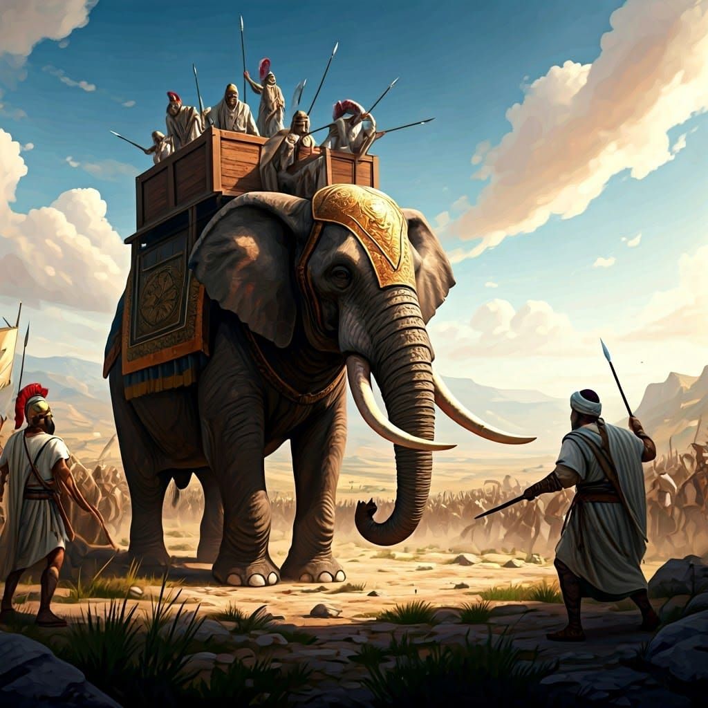 אלעזר מול הפיל