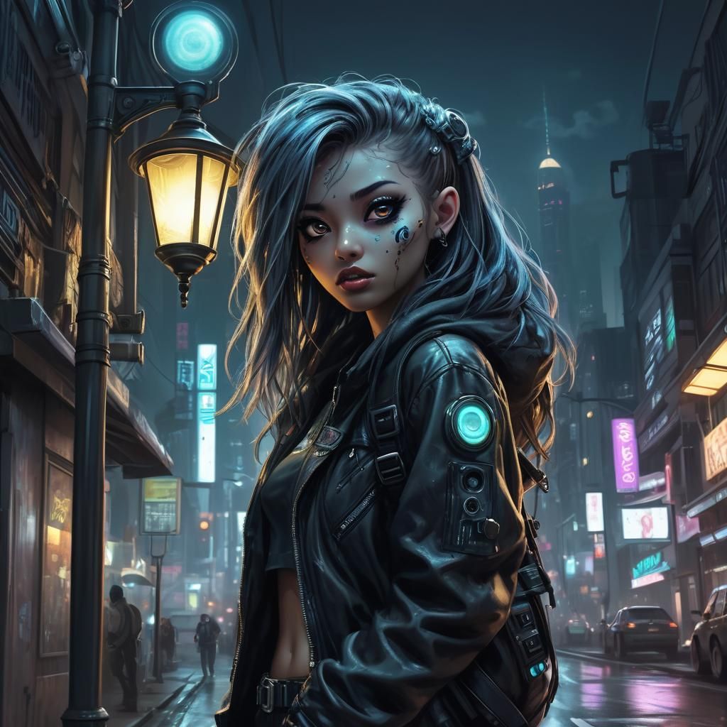 cybergirl - AI Generated Artwork - NightCafe Creator