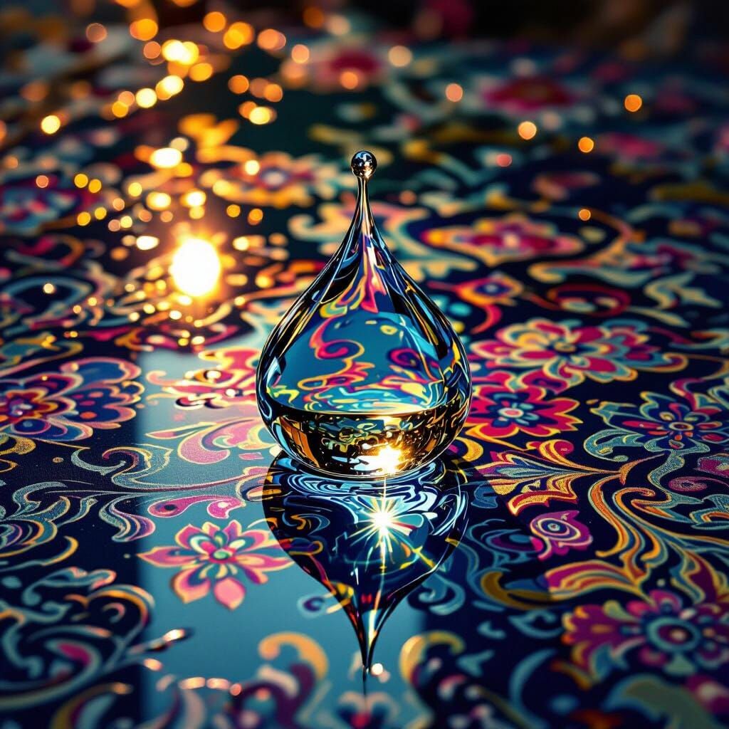 Opulent Table With Sleeping Water Droplet