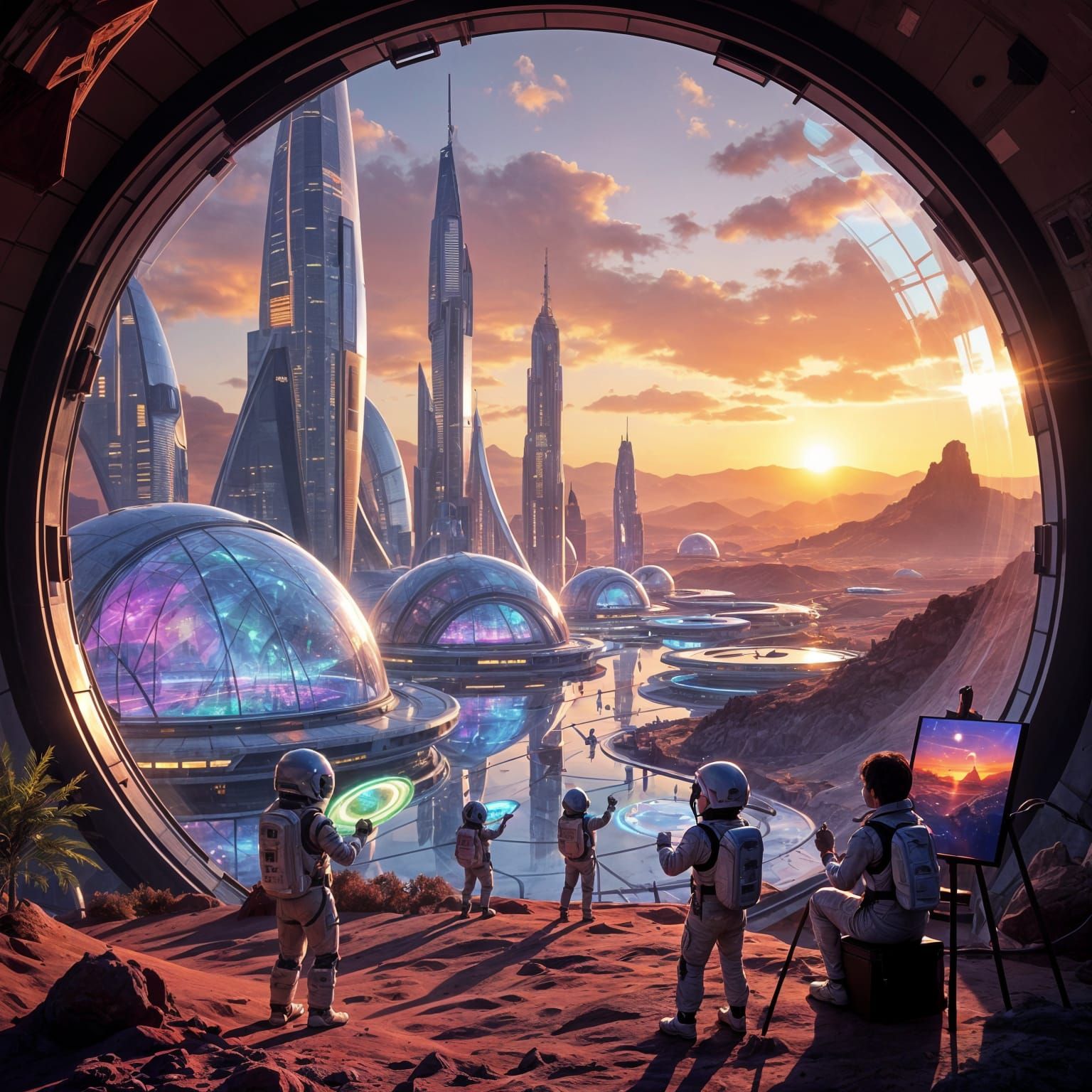 remove the spacepacks from the people, and make them look normal