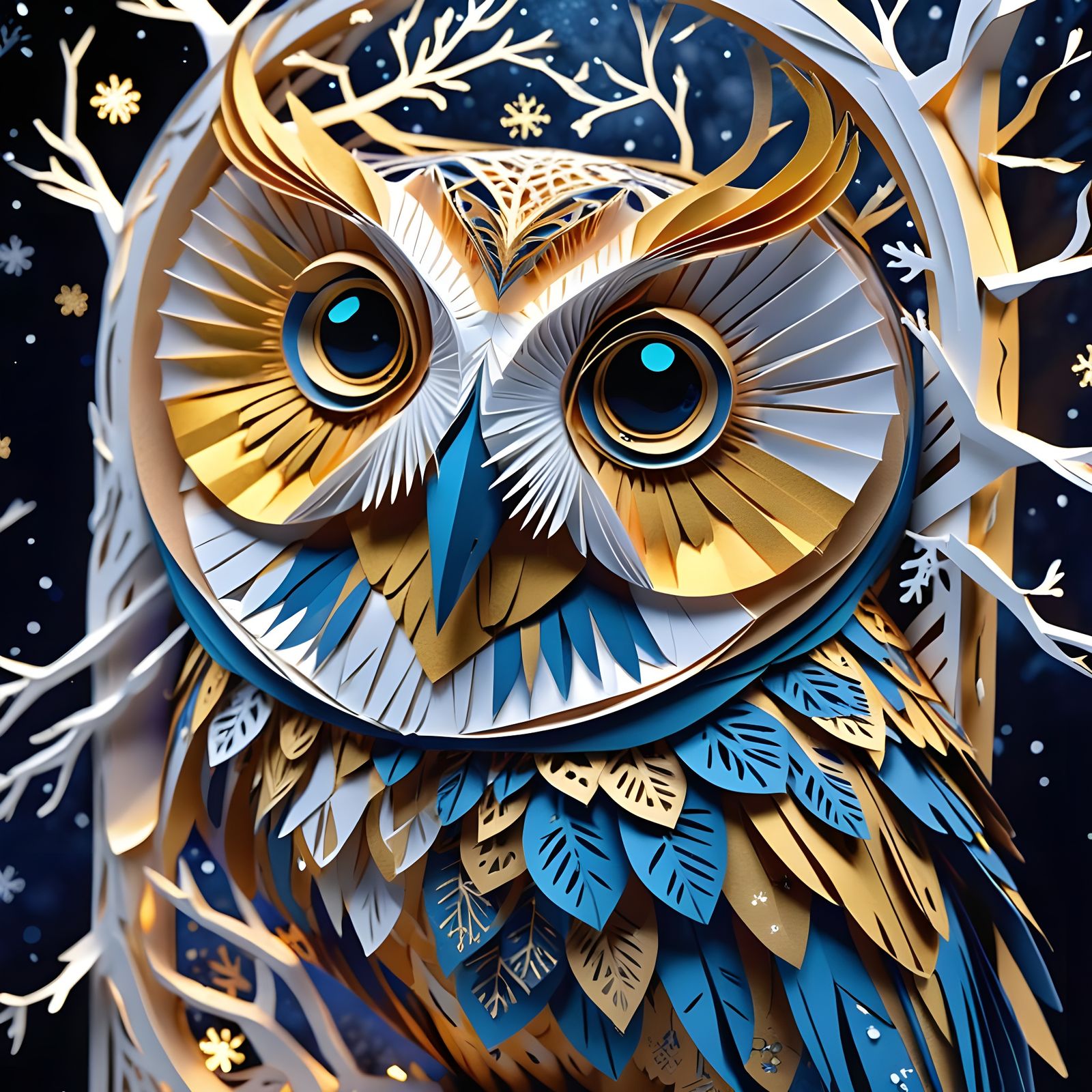 abstract paper hooty   by @lawrencelot