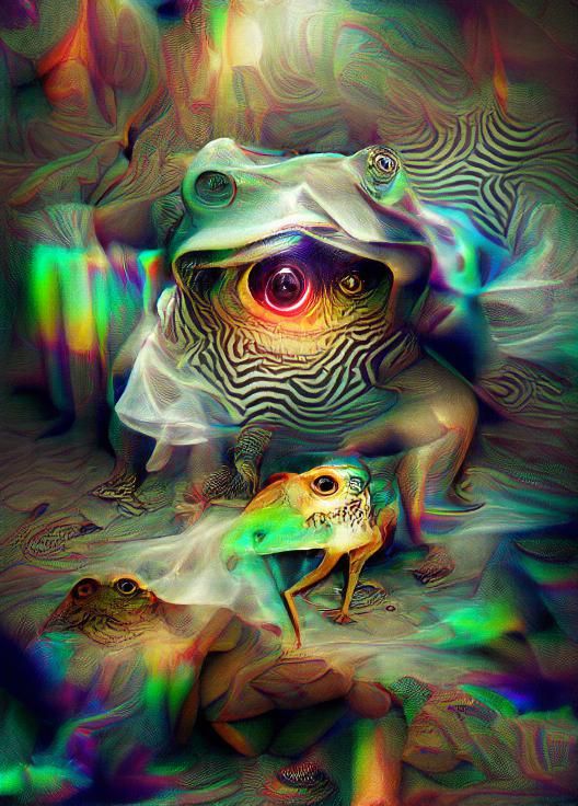 Phantom frog - AI Generated Artwork - NightCafe Creator