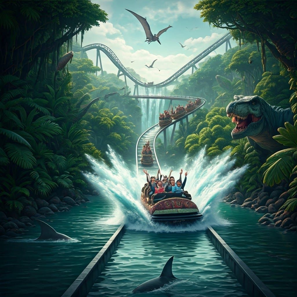 Jurassic Ride  by @Human Deliciousness