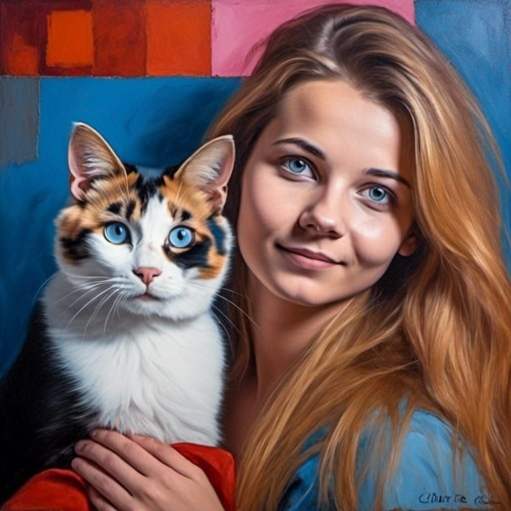 Calico cat v2.3 - AI Generated Artwork - NightCafe Creator