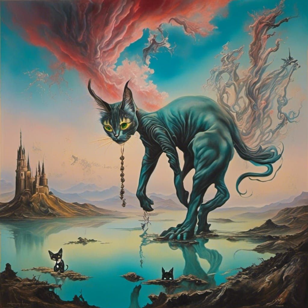 <lora:Surreal2:1.0>Fae cat