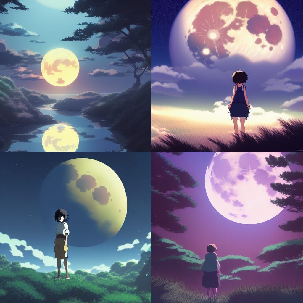 Moon - AI Generated Artwork - NightCafe Creator